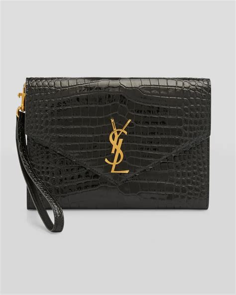 ysl clutch makeup|ysl crocodile clutch.